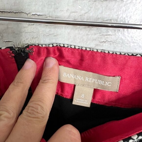 Banana Republic Gray and Black Mini Pencil Skirt for Work - Picture 4 of 5